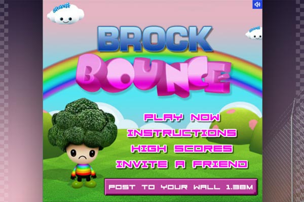 Brock Bounce flash facebook game development