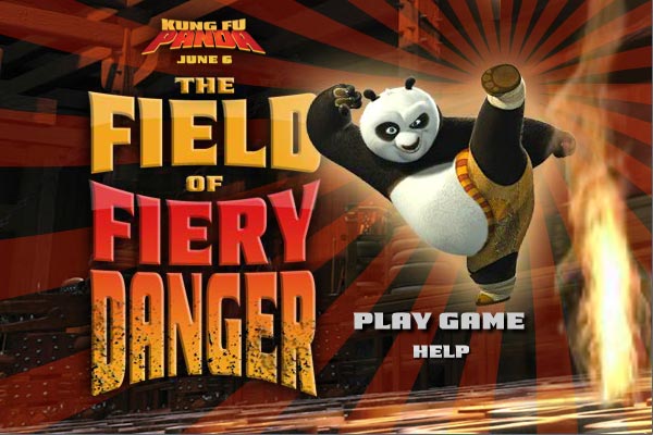 Kung Fu Panda - The Field of Fiery Danger flash game development
